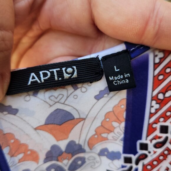 Apt. 9 Multicolor Print Dress Lightweight Embellished Sleeveless Patriotic - Picture 11 of 14